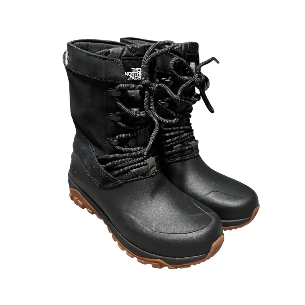 The North Face Yukiona Mid Boots Women's Winter Snow Boots Black TNF Size 8 NWT